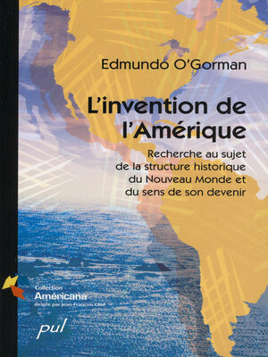 cover image of L'invention de l'Amérique